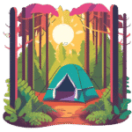 camping comfort essentials-A ten in a Forest