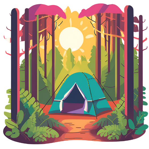 camping comfort essentials-A ten in a Forest