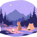 Wildlife Encounters While Camping-Tent Bear